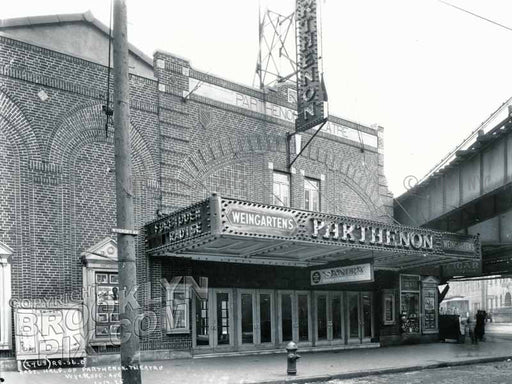 Parthenon Theater, Wyckoff Avenue at Myrtle Avenue, Ridgewood, 1925 Old Vintage Photos and Images