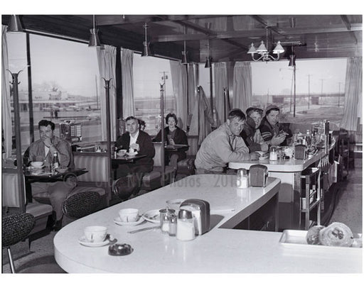 Patrons at Embassy Diner, Hemsptead Tnpk Bethpage 1962 Old Vintage Photos and Images