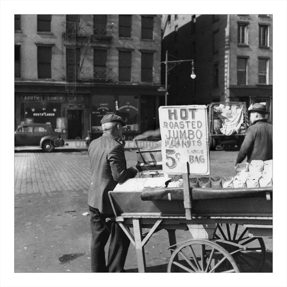 Peanut Vendor Brooklyn NY Old Vintage Photos and Images