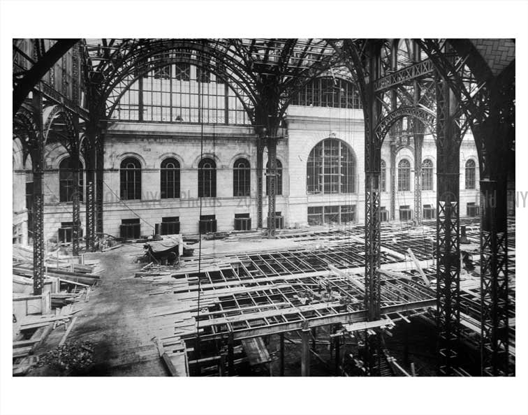 Penn Station under construction NYNY Old Vintage Photos and Images