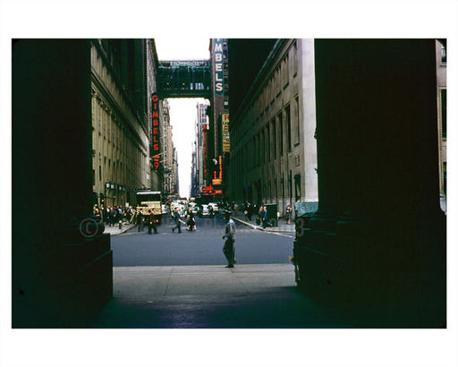 Penn Station with Gimbel's in the background - Garment District - Manhattan Old Vintage Photos and Images