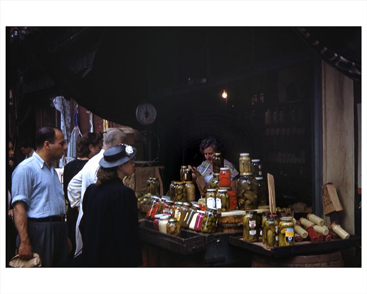 Lower East Side, Pickle Vendor Manhattan 1949 Photos, Images and Pictures