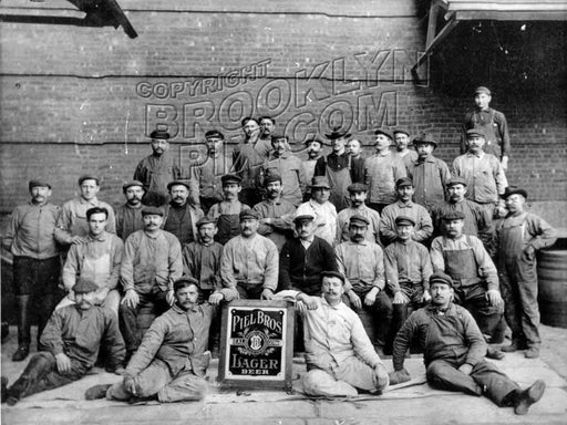 Piel Brothers' East New York brewery workers, c.1900 Old Vintage Photos and Images