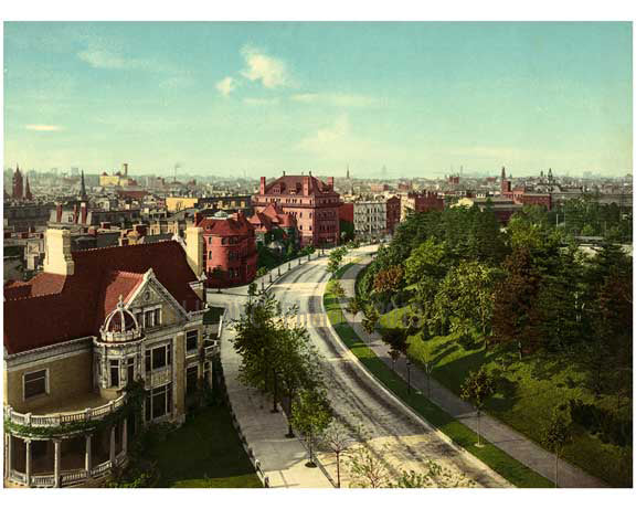 Plaza Street West, 1904 showing Montauk Club Old Vintage Photos and Images