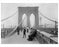 Police officer and citizens at the Brooklyn Bridge 1905
