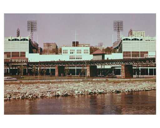 Polo grounds 155th Street & 8th Avenue taken from the Harlem River Uptown Manhattan - New York, NY Old Vintage Photos and Images