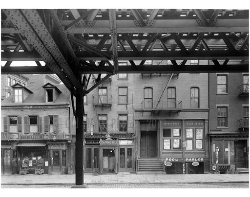 "Pool Parlor" Bowery - East Side - between 3rd & 4th Streets 1915 Old Vintage Photos and Images