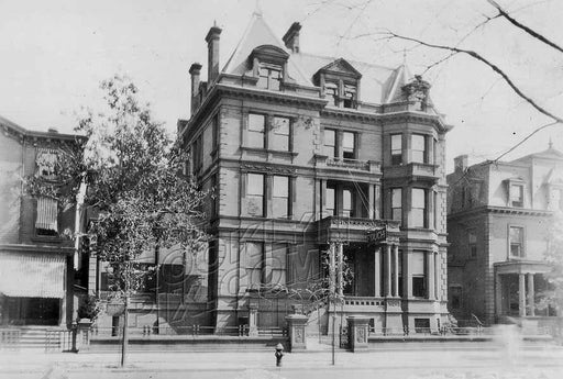 Pouch Mansion, 315 Clinton Avenue, 1922, where Aaron Copeland took his first piano lessons, about 1908 Old Vintage Photos and Images