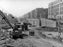 Prospect Expressway under construction looking south from Ft. Hamilton parkway to Church Avenue, P.S. 130 at right, 1960 Old Vintage Photos and Images