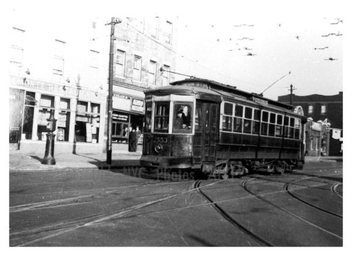 Prospect Park West & 19 St. - Union Trolley Line Old Vintage Photos and Images