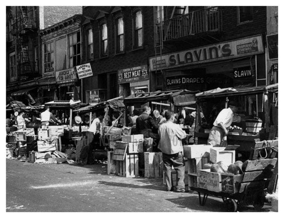 Pushcart Market Brownsville - Brooklyn NY Old Vintage Photos and Images