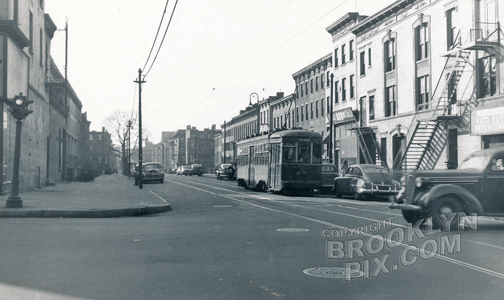 Putnam Avenue west from Bedford Avenue, 1950