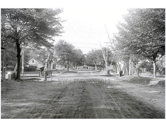 Queens Village - Creed Ave looking north up Springfield Blvd. to Jericho Tnpk Old Vintage Photos and Images
