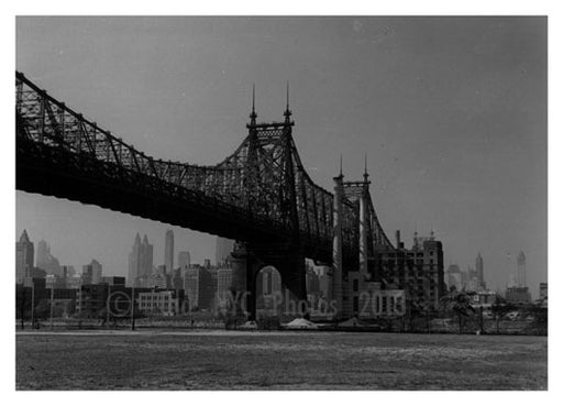 Queensboro 59th Street Bridge 1960's Old Vintage Photos and Images