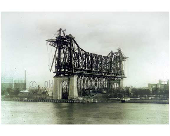 Queensboro  Bridge - 1906 - Long Island City -  Queens, NY Old Vintage Photos and Images