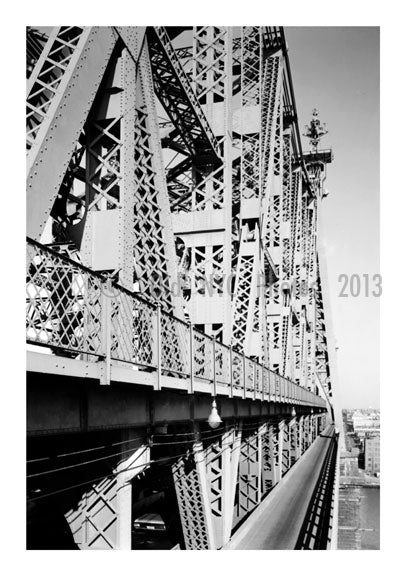 Queensboro bridge - view of the bridge on the bridge Old Vintage Photos and Images