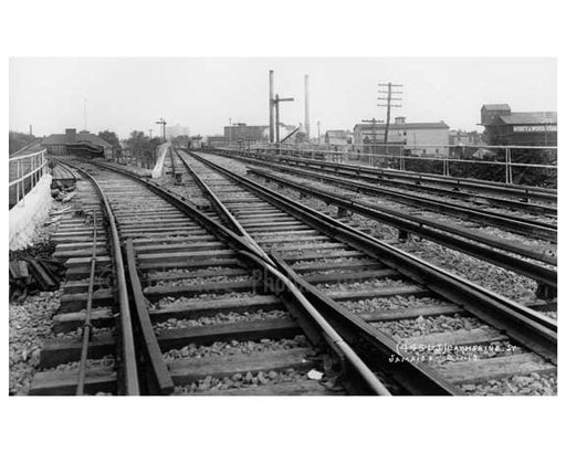 Railroad Tracks - Jamaica  - Queens NY Old Vintage Photos and Images