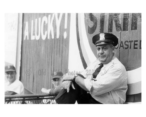 Random NYPD Officer at Ebbets Field  1950s
