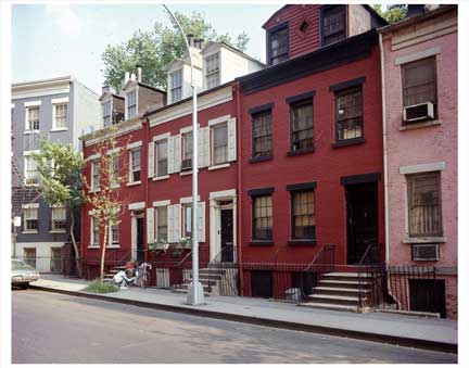 Red Houses Greenwich Village Old Vintage Photos and Images