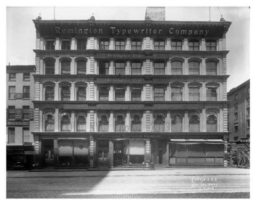 Remington Typewriter Company 327 & 331 Broadway at Worth Street 1912 - Tribeca Downtown Manhattan NYC A Old Vintage Photos and Images
