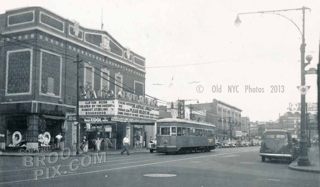 Rialto Theater, Flatbush Avenue at Cortelyou Road, 1950 Old Vintage Photos and Images