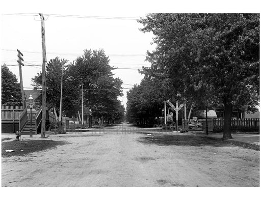 Richmond Hill - looking north up 120th Street from Morris Park Station Old Vintage Photos and Images