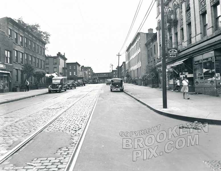 Rockaway Avenue south from McDougal Street, 1946