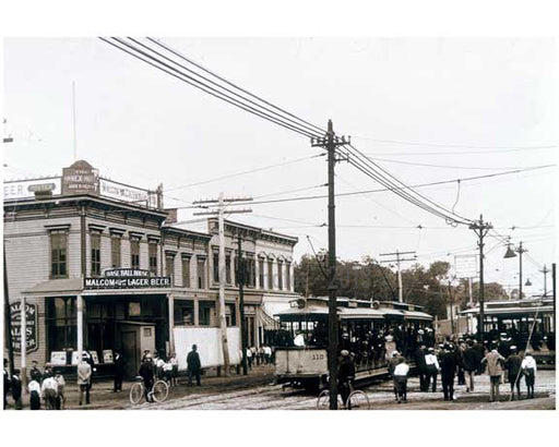 Rockaway & Hegeman Avenues - BRT Trolley Barn & Strike 1890's Old Vintage Photos and Images