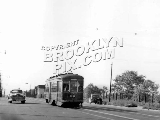 Rockaway Parkway looking north from Avenue K, 1940s Old Vintage Photos and Images