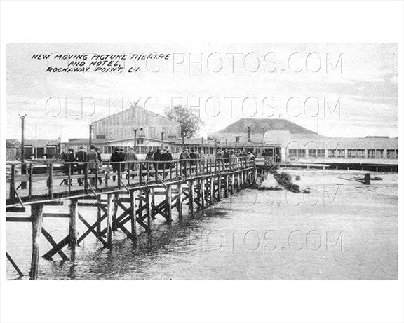 Rockaway Point Breezy Point LI Theater & Hotel 1915 Old Vintage Photos and Images