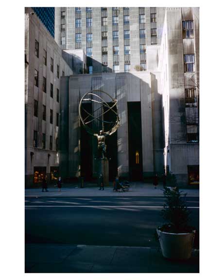 Rockefeller Center November 1959   -  New York, NY Old Vintage Photos and Images