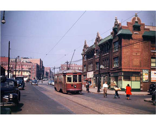 Rogers Avenue Trolley 1947 Old Vintage Photos and Images
