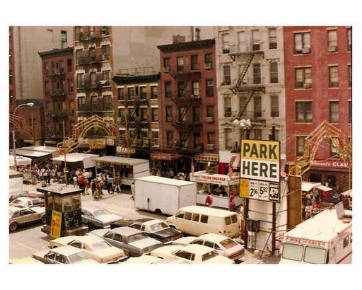 Rooftop view of Mott Street 1970  Downtown Manhattan Old Vintage Photos and Images
