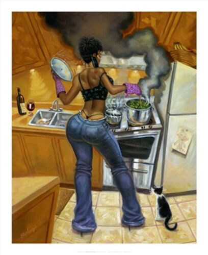 "Lookin' Good Cookin' " by Sterling Brown - African American Art - Urban Art