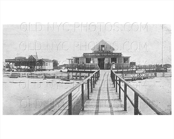 S. Liebmann's Sons Beer Roxbury Hotel Breezy Point Rockaway Point LI 1915 Old Vintage Photos and Images