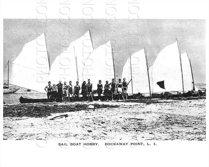 Sail Boat Hobby Breezy Point Rockaway Point LI Old Vintage Photos and Images