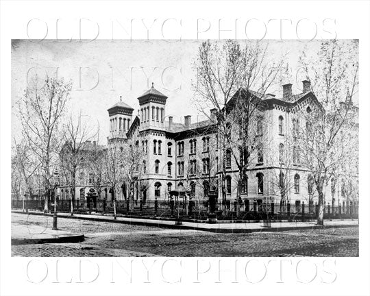 Saint Lukes Hospital 5th Ave & West 54th St Manhattan NYC Old Vintage Photos and Images