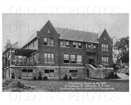 School House on the Hill at Fieldston West 242nd Street Riverdale Bronx Old Vintage Photos and Images