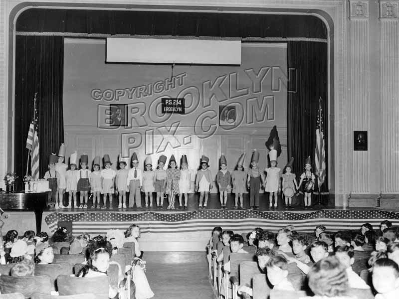 School play at P.S. 214, 1948 Old Vintage Photos and Images