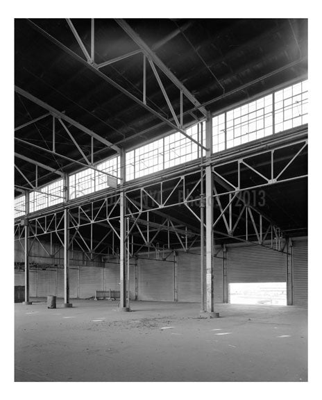 second floor of pier shed  of Pier #4 - Brooklyn Army Supply Base Old Vintage Photos and Images