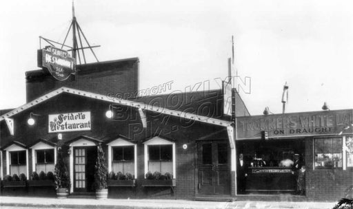 Seidel's Restaurant at 2214 Emmons Avenue, on the bay, c.1940 Old Vintage Photos and Images
