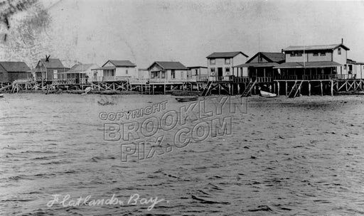 Shacks along Flatlands Bay, c.1910 Old Vintage Photos and Images