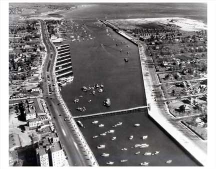 Aerial view of Sheepshead Bay Brooklyn NY Old Vintage Photos and Images