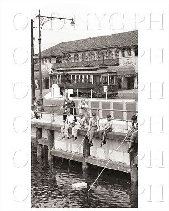 Sheepshead Bay with boys fishing Old Vintage Photos and Images