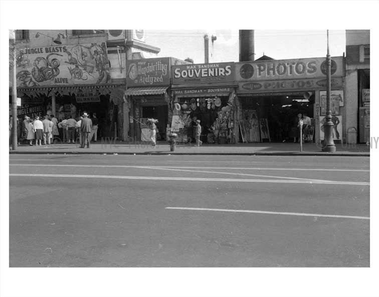 Shops in Coney Island  Old Vintage Photos and Images