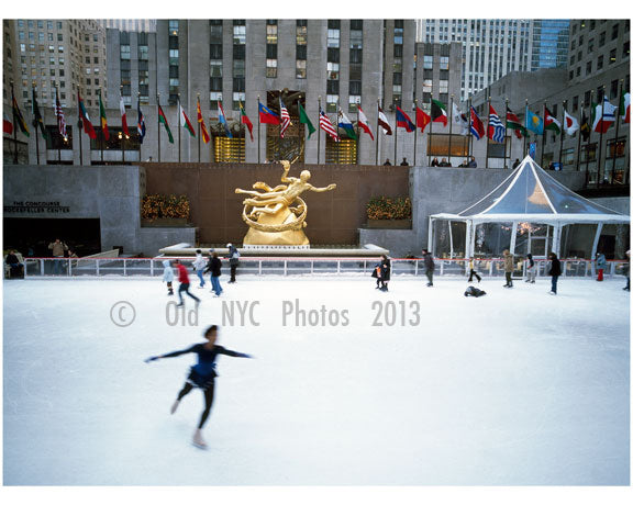 Skating at Rockefeller Plaza Old Vintage Photos and Images