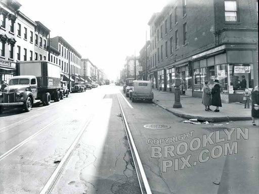 Smith Street, south at Degraw Street, 1949 Old Vintage Photos and Images