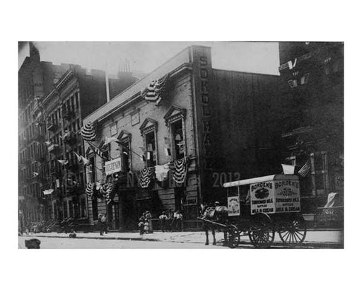 Sokolovna Hall 71st Street - Upper East Side  - 1910 NYC Old Vintage Photos and Images