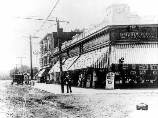 South side Avenue P between East 10th Street and Coney Island Avenue, 1912 Old Vintage Photos and Images