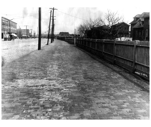 South Side of Surf Ave, looking east from West 29th 1914 Old Vintage Photos and Images
